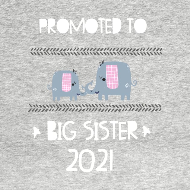 Promoted to Big Sister 2021 announcing pregnancy Elefant by alpmedia
